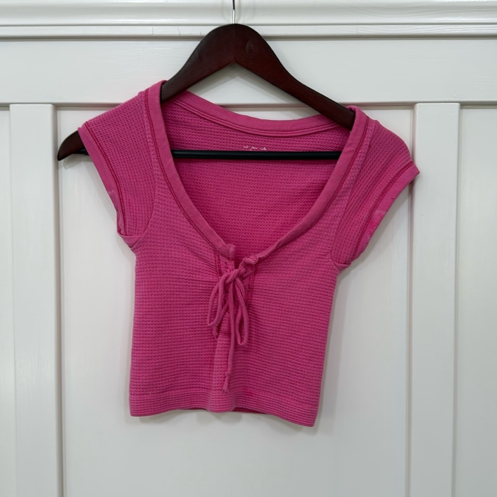 Out from Under by Urban Outfitters waffle Top sz XS/S